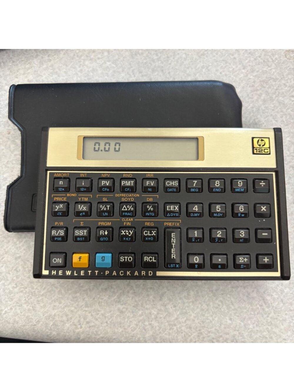 Vintage HP 12C Financial Business Real Estate Calculator Sleeve